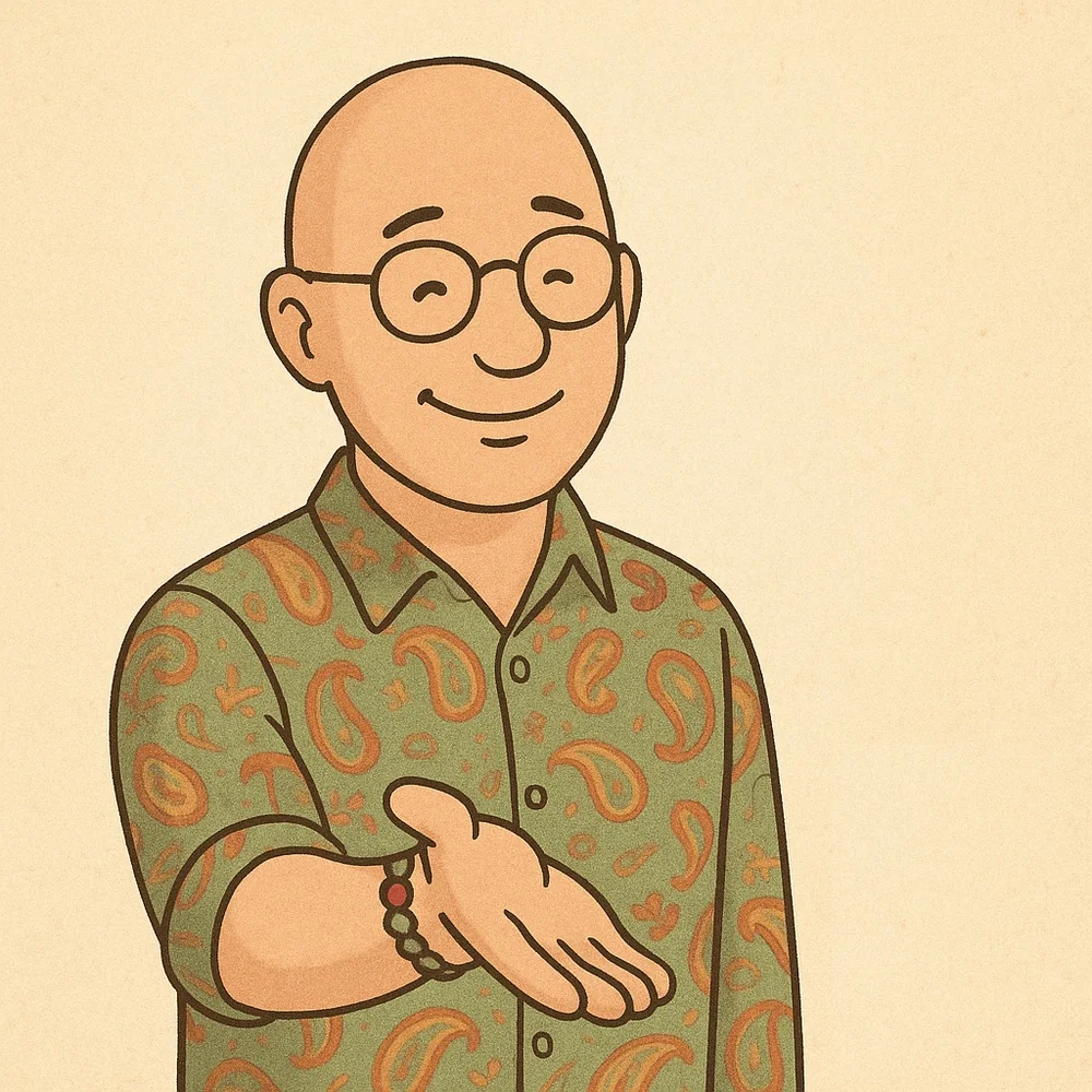 Illustration of a psychologist reflecting on professional learning and CPD