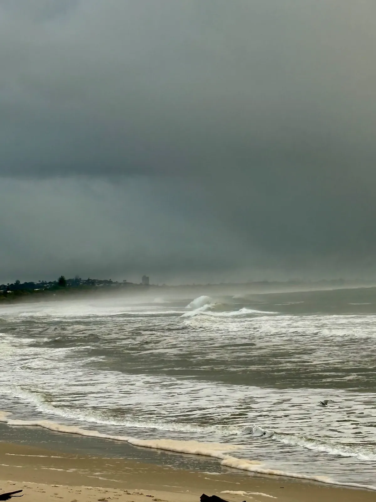 Stormy ocean and heavy clouds representing chronic stress and burnout